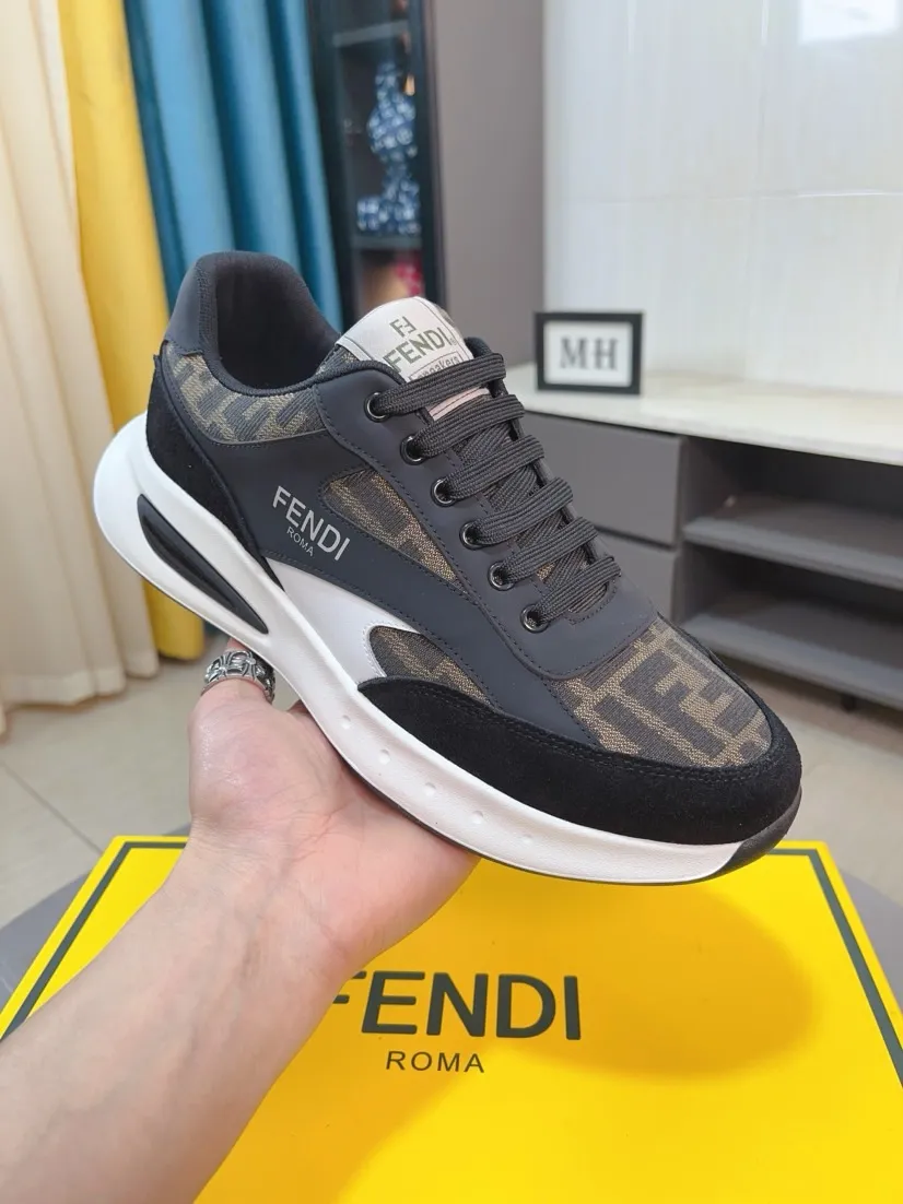 Men's men's shoes💰440🌹🌹[FENDI] Best-selling official website world premiere🔝Men's high-end brand of high-end shoes official website latest series: uppers are made of imported cowhide with specially designed fabrics➕mesh breathable lining. Make walking more convenient and comfortable! Compared with the official quality, Midea’s 1:1 replica. Create a fashionable personality to set off your uniqueness! A must-have for trendy men! Classic style. Men's sizes: 38-44.